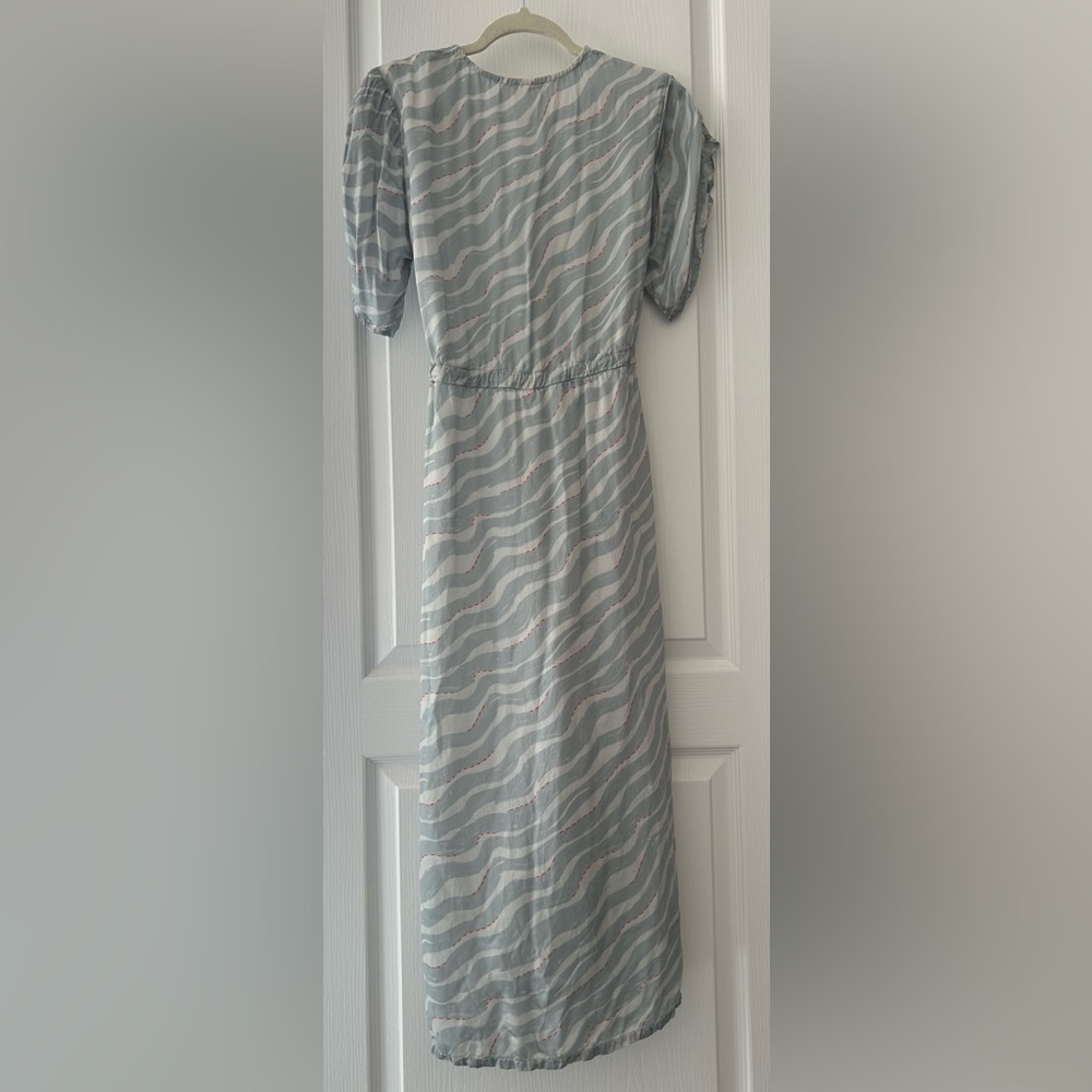 Reistor X Madewell “Bar to Beach” Blue and White Maxi Dress - Picture 6 of 8